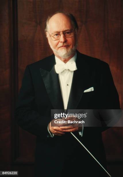 Portrait of the American film composer John Williams, Boston, Massachussetts, 1997. From 1980 through 1993, Williams was the conductor of the Boston...
