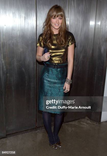 Actress Leighton Meester attends the Erin Wasson + RVCA presentation and party during Mercedes-Benz Fashion Week Fall 2009 at Milk Studios, Penthouse...