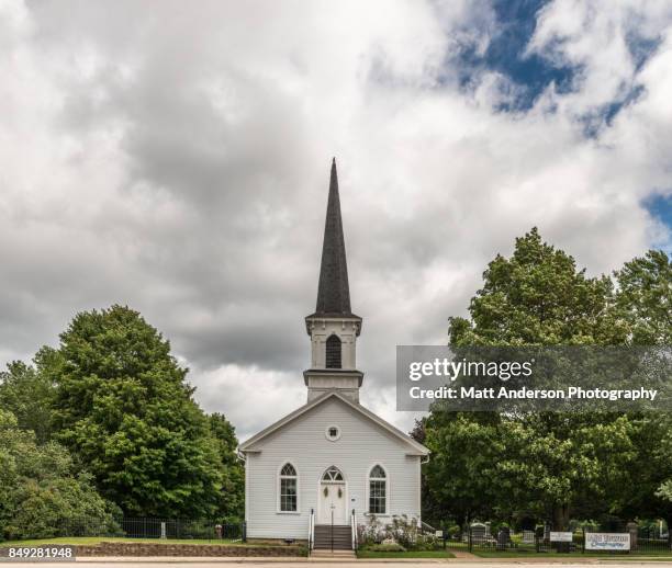 first lutheran church 2 - torenspits stockfoto's en -beelden