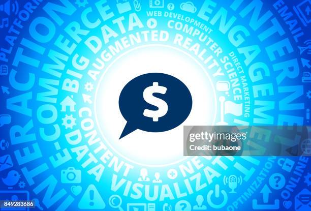 chatbubble icon on internet modern technology words background - world languages flags stock illustrations