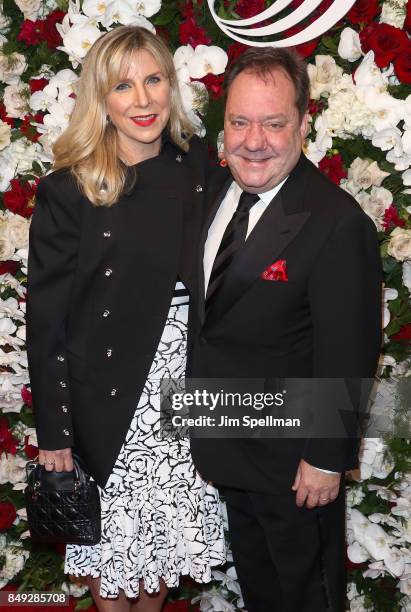 Margo MacNabb and James L. Nederlander attend The American Theatre Wing's Centennial Gala at Cipriani 42nd Street on September 18, 2017 in New York...