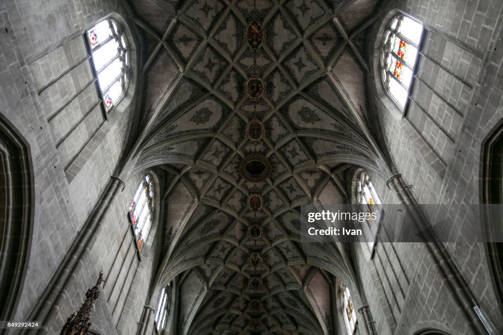 Ceiling. The Cathedral .Berne. Switzerland