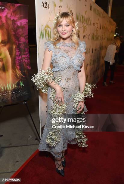 Actress Kirsten Dunst attends Los Angeles premiere of 'Woodshock' at ArcLight Cinemas on September 18, 2017 in Hollywood, California.