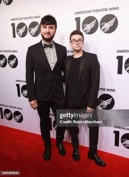 Brad Walsh and Christian Siriano attend The American Theatre Wing's Centennial Gala at Cipriani 42nd Street on September 18, 2017 in New York City.