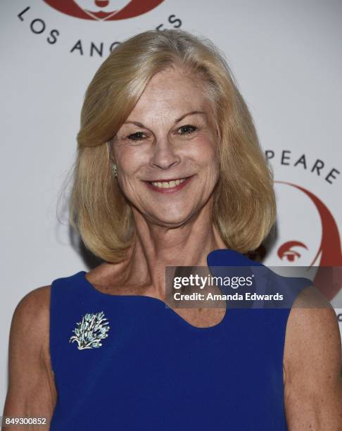 Christie Hefner arrives at the 27th Annual Simply Shakespeare benefit at the Freud Playhouse, UCLA on September 18, 2017 in Westwood, California.