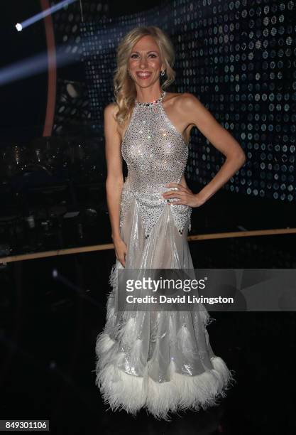 Singer Debbie Gibson attends "Dancing with the Stars" season 25 at CBS Televison City on September 18, 2017 in Los Angeles, California.