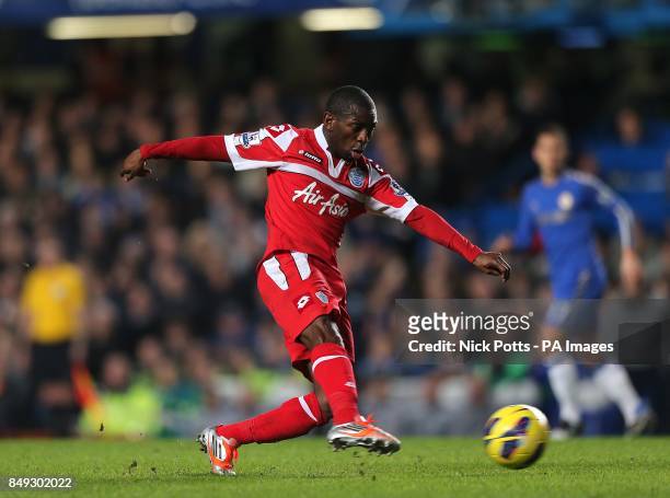 Queens Park Rangers' Shaun Wright-Phillips scores his side's first goal of the match