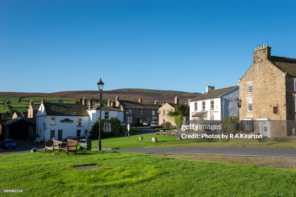 The picturesque village of Reeth in Swaledale, North Yorkshire, England