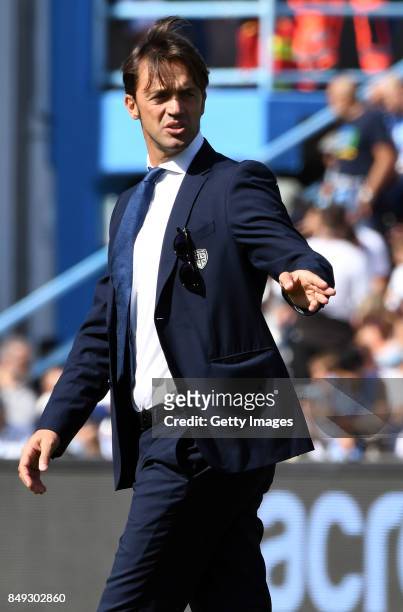 Nicola Legrottaglie second coach before the Serie A match between Spal and Cagliari Calcio at Stadio Paolo Mazza on September 17, 2017 in Ferrara,...