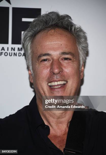 Musician Chris Wilson arrives at the 27th Annual Simply Shakespeare benefit at the Freud Playhouse, UCLA on September 18, 2017 in Westwood,...