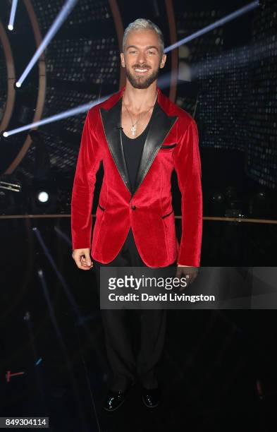 Dancer Artem Chigvintsev attends "Dancing with the Stars" season 25 at CBS Televison City on September 18, 2017 in Los Angeles, California.
