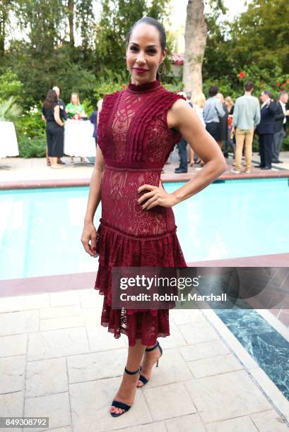 Actress Amanda Brugel, The Handmaid's Tale attends the Canadian Consulate's Celebration for the Canadian Nominees of the 69th Emmy Awards at Official...