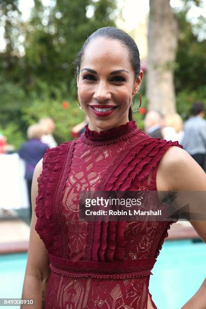 Actress Amanda Brugel, The Handmaid's Tale attends the Canadian Consulate's Celebration for the Canadian Nominees of the 69th Emmy Awards at Official...