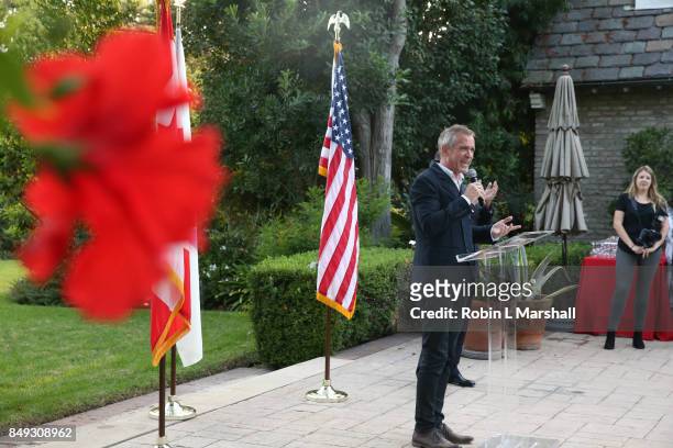 Emmy Winner and Director Jean-Marc Vallee attends the Canadian Consulate's Celebration for the Canadian Nominees of the 69th Emmy Awards at Official...
