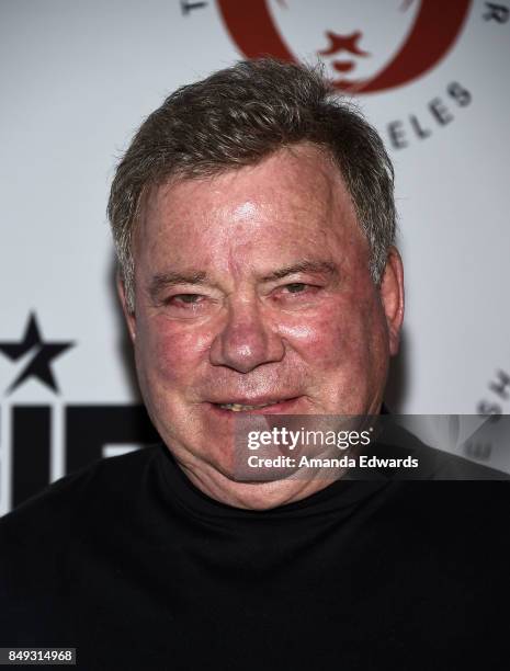 Actor William Shatner arrives at the 27th Annual Simply Shakespeare benefit at the Freud Playhouse, UCLA on September 18, 2017 in Westwood,...