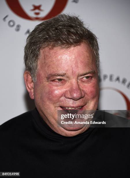 Actor William Shatner arrives at the 27th Annual Simply Shakespeare benefit at the Freud Playhouse, UCLA on September 18, 2017 in Westwood,...