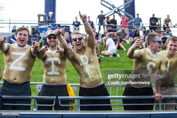 Akron Zips fans in the stands during the first quarter of the college football game between the Iowa State Cyclones and Akron Zips on September 16 at...