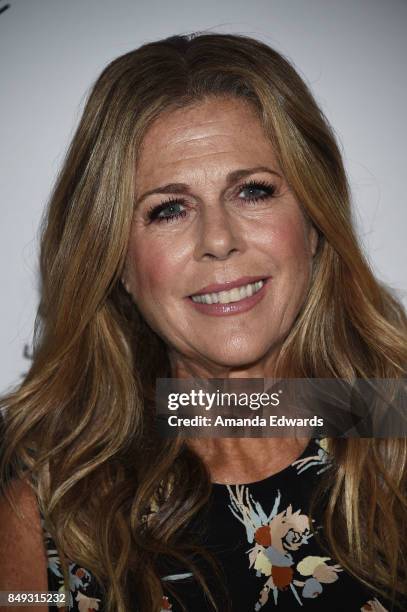 Actress Rita Wilson arrives at the 27th Annual Simply Shakespeare benefit at the Freud Playhouse, UCLA on September 18, 2017 in Westwood, California.