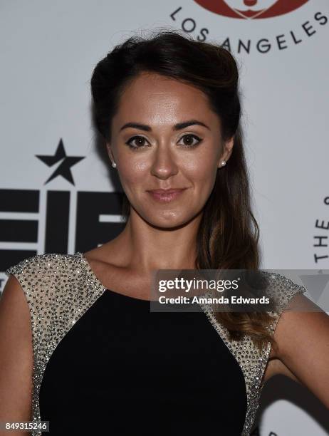 Actress Susannah Fielding arrives at the 27th Annual Simply Shakespeare benefit at the Freud Playhouse, UCLA on September 18, 2017 in Westwood,...