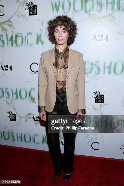 Miranda July attends the premiere of A24's "Woodshock" at ArcLight Cinemas on September 18, 2017 in Hollywood, California.