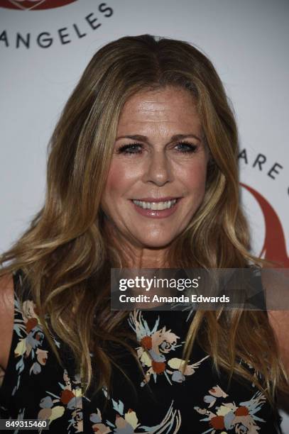 Actress Rita Wilson arrives at the 27th Annual Simply Shakespeare benefit at the Freud Playhouse, UCLA on September 18, 2017 in Westwood, California.