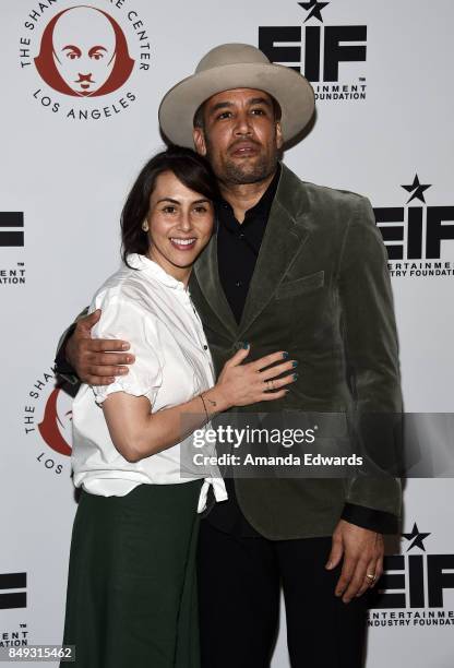 Musician Ben Harper and his wife Jaclyn Matfus arrive at the 27th Annual Simply Shakespeare benefit at the Freud Playhouse, UCLA on September 18,...