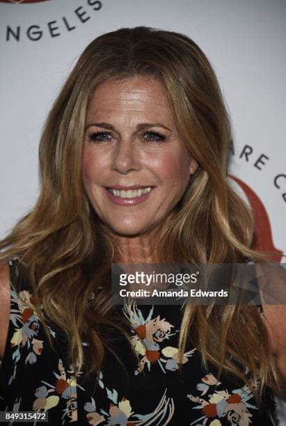 Actress Rita Wilson arrives at the 27th Annual Simply Shakespeare benefit at the Freud Playhouse, UCLA on September 18, 2017 in Westwood, California.