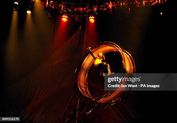 Cirque de Soleil unveil their new show Kooza at a dress reheasal at the Royal Albert Hall in London.