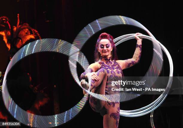 Cirque de Soleil unveil their new show Kooza at a dress reheasal at the Royal Albert Hall in London.