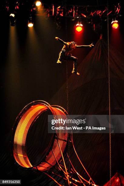 Cirque de Soleil unveil their new show Kooza at a dress reheasal at the Royal Albert Hall in London.