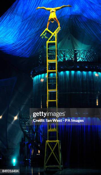 Cirque de Soleil unveil their new show Kooza at a dress reheasal at the Royal Albert Hall in London.