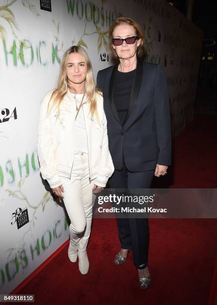 West Coast Director of Vogue and Teen Vogue Lisa Love and daughter Nathalie Love attend Los Angeles 'Woodshock' premiere at ArcLight Cinemas on...