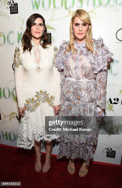 Writers/directors Laura Mulleavy and Kate Mulleavy attend Los Angeles 'Woodshock' premiere at ArcLight Cinemas on September 18, 2017 in Hollywood,...