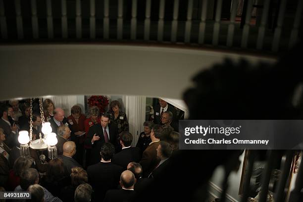 Republican U.S. Presidential hopeful Gov. Mike Huckabee and his wife, Janet Huckabee attend a fundraiser hosted by supporters including former U.S....