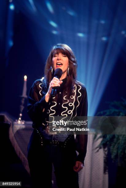 Kathy Mattea performing at the TNN Studios in Nashville,Tennessee, March 5, 1995.
