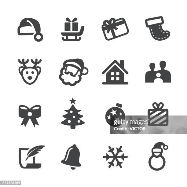 weihnachten vektor-icons - snowman stock-grafiken, -clipart, -cartoons und -symbole