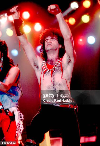 Marc Storace of Krokus performing at the Aragon Ballroom in Chicago, Illinois, April 12, 1985.