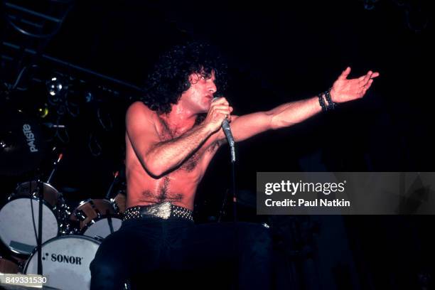 Marc Storace of Krokus performing at the Aragon Ballroom in Chicago, Illinois, May 22, 1982.