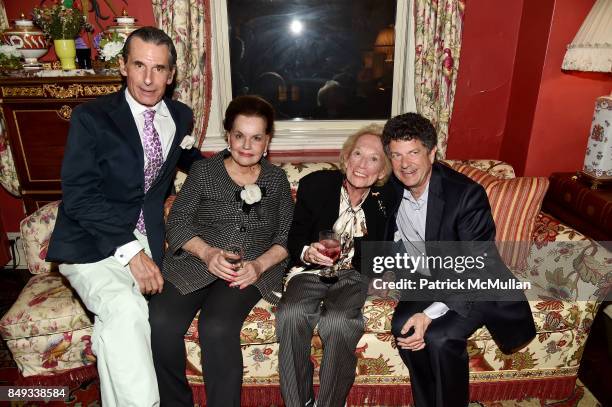 Roy Kean, Ann Rapp, Dr. Iris Love and Michael Gross attend Jackie Weld Drake hosts Casita Maria's Fiesta 2017 Cocktail Party at Private Residence on...