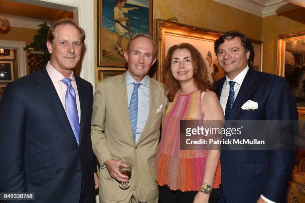 Shayne Doty, Mark Gilbertson, Sana Sabbagh and Victor Geraci attend Jackie Weld Drake hosts Casita Maria's Fiesta 2017 Cocktail Party at Private...