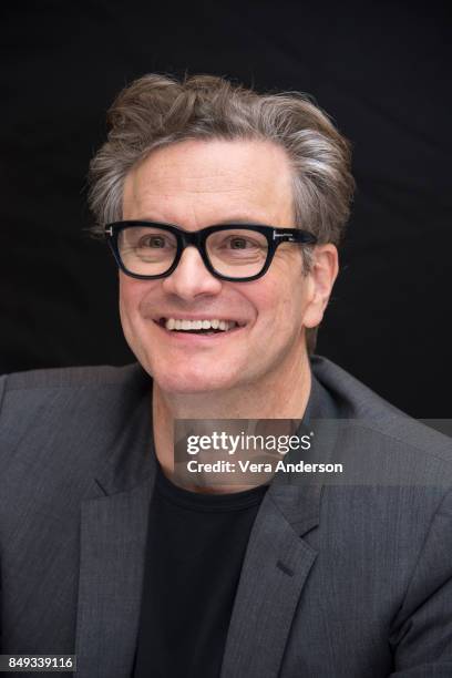 Colin Firth at the "Kingsman: The Golden Circle" Press Conference at the Ham Yard Hotel on September 18, 2017 in London, England.