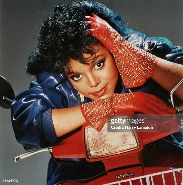 Singer and actress Janet Jackson poses for her "Dream Street" album cover in 1984 in Los Angeles, California.