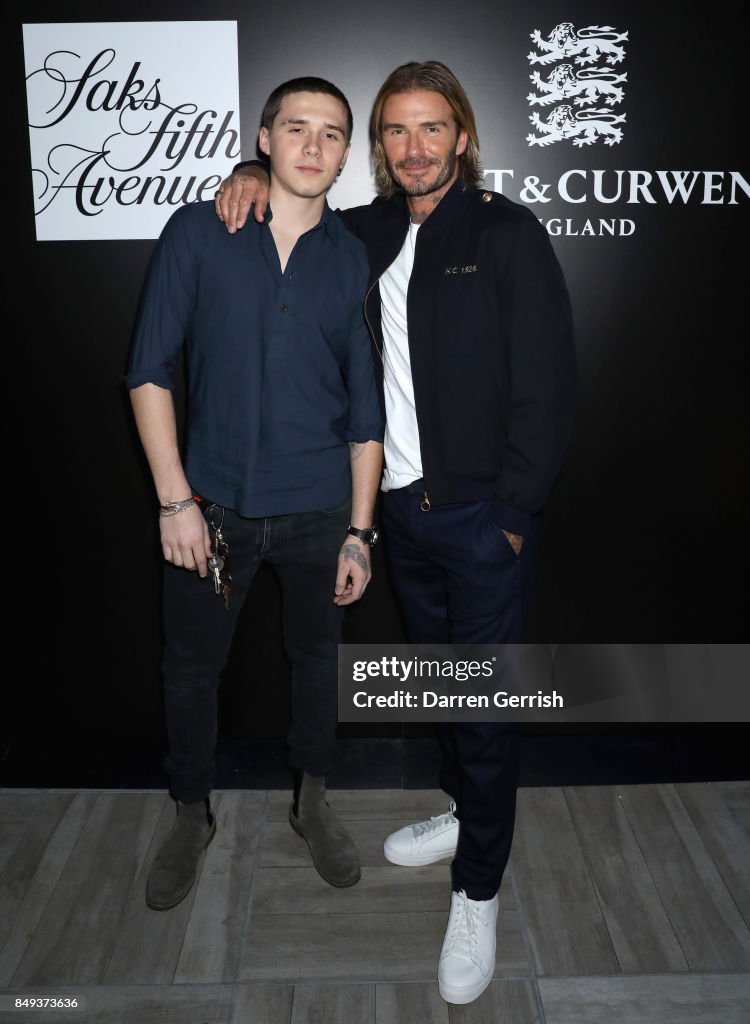 'Autumnal British Garden Party' Hosted By David Beckham - Kent & Curwen England - September 2017 - New York Fashion Week