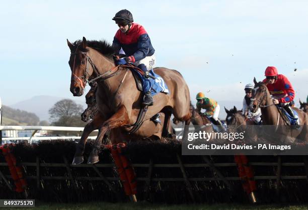 Sure Thing ridden by Andrew Thornton in the Jenny Appleton & Family Maiden Hurdle at Ludlow