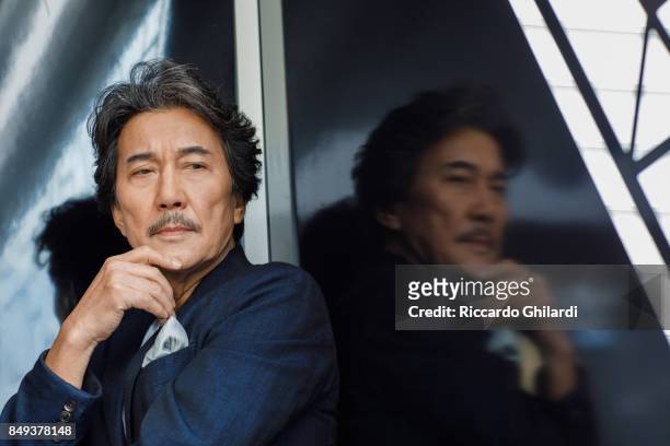 Actor Koji Yakusho is photographed for Self Assignment on September 4, 2017 in Venice, Italy. .