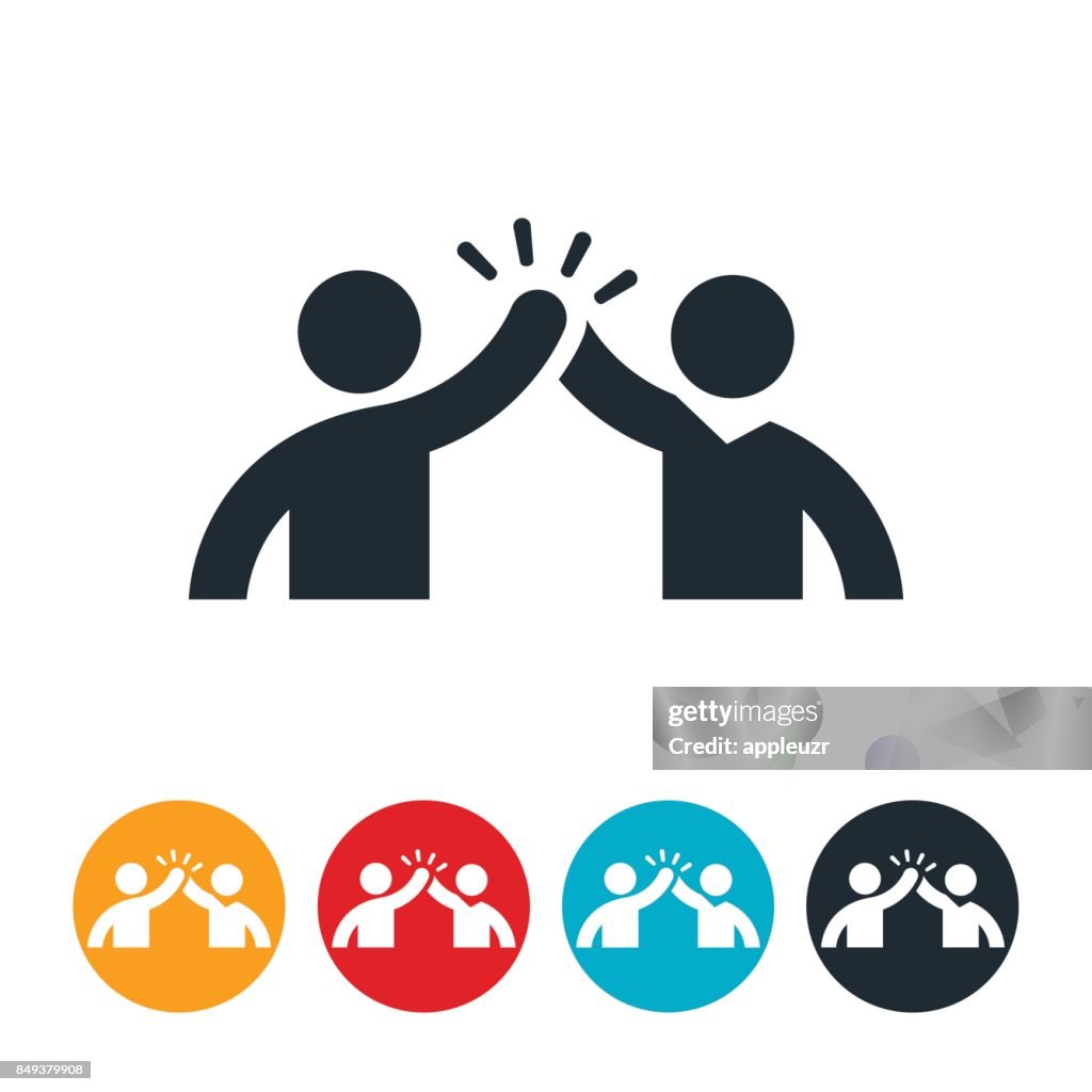 Hoge vijf pictogram