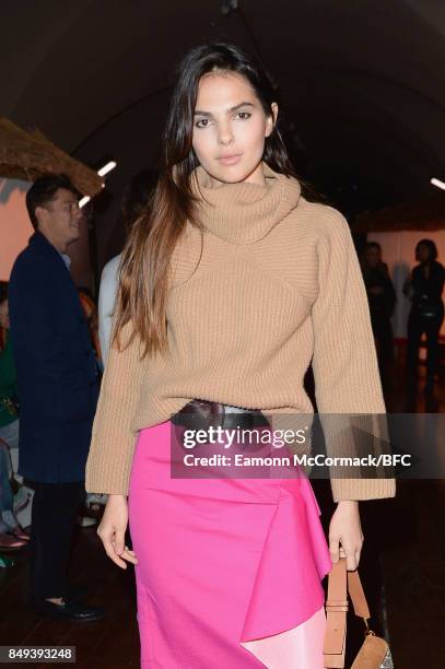 Doina Ciobanu attends the Natasha Zinko show during London Fashion Week September 2017 on September 19, 2017 in London, England.