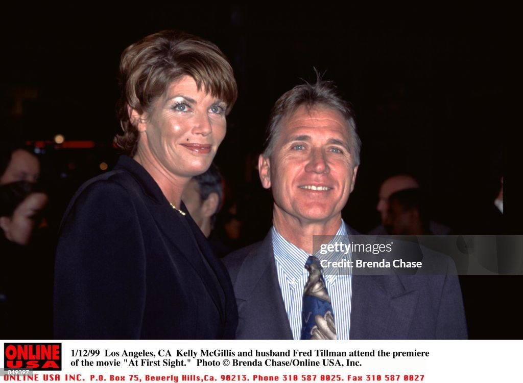 1/12/99 Los Angeles, CA Kelly McGillis and husband Fred Tillman attend the premiere of the movie "At