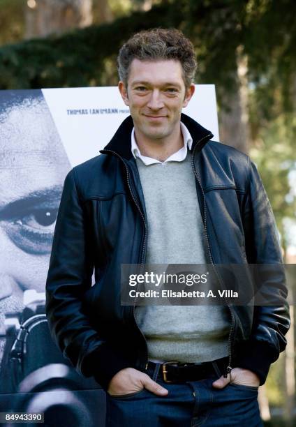 Actor Vincent Cassel attends a photocall for the movie "Death Instinct" Part 1 on February 20, 2009 in Rome, Italy.This is the first part of a movie...