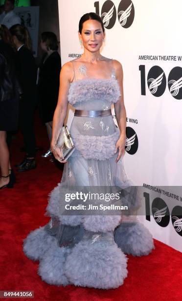 Actress Lucy Liu attends The American Theatre Wing's Centennial Gala at Cipriani 42nd Street on September 18, 2017 in New York City.